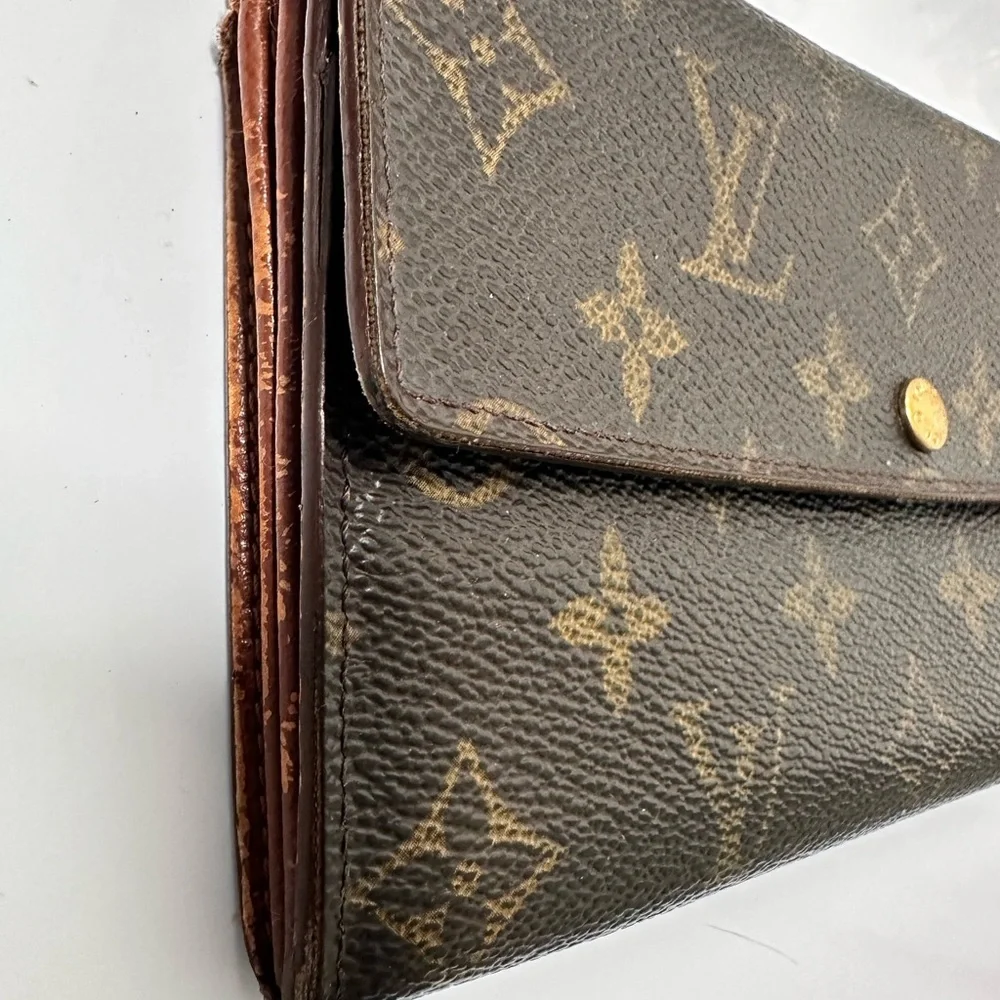 💙 Louis Vuitton Monogram Long Wallet with Dustbag Dust Bag - Authentic